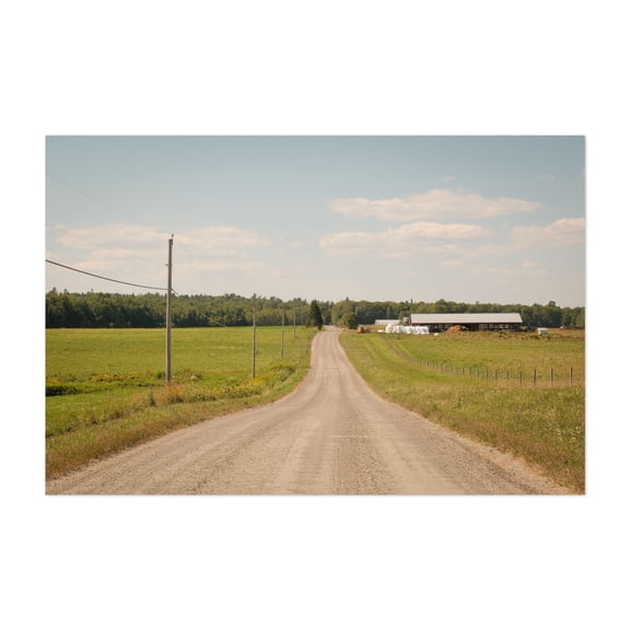 Vermont Rural 01 - Sheffield Vermont Photography Rural Farm Countryside Pastoral Scenic Landscape Nature Unframed Wall Art Print 4 x 6 inches