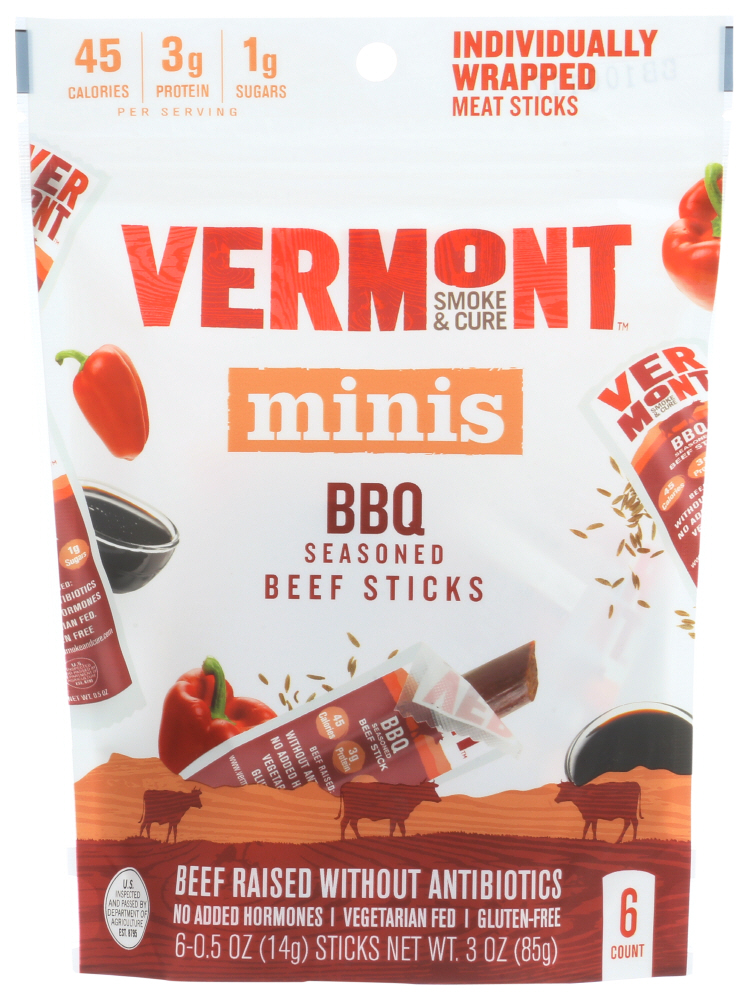 Vermont Smoke And Cure Beef Stick Bbq, 6/.5 Oz - image 1 of 6