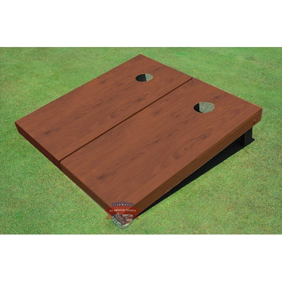 Vermont Stained Solid Border Custom Cornhole Board