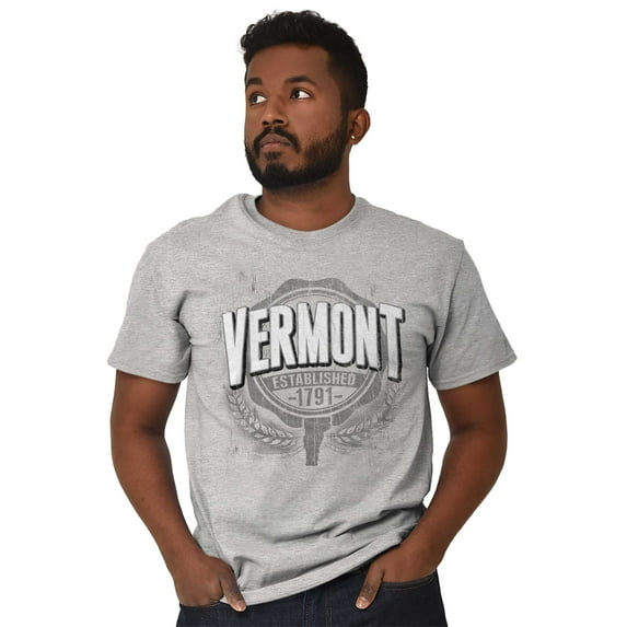 Vermont VT Student Campus Pride Seal Men's Graphic T Shirt Tees Brisco Brands L