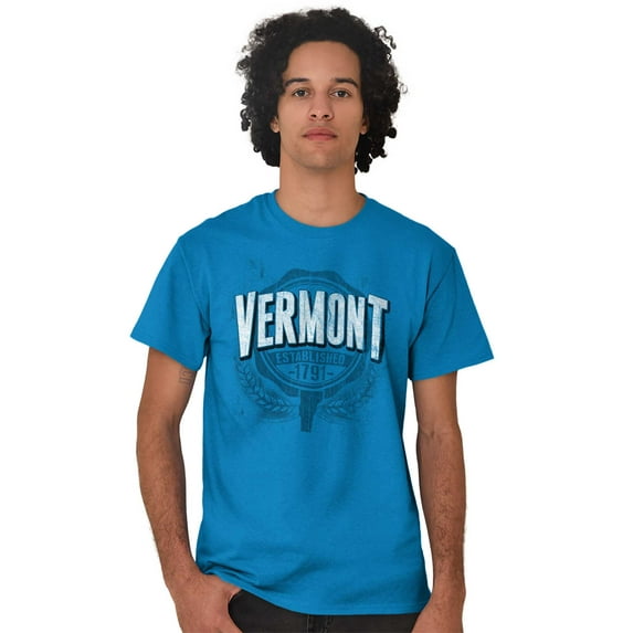 Vermont VT Student Campus Pride Seal Men's Graphic T Shirt Tees Brisco Brands X