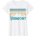 thumbnail image 1 of Vermont Vintage Mountains Retro Hiking Souvenir Gift T-Shirt, 1 of 2