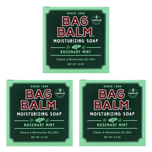 Vermont's Original Bag Balm - Mega Moisturizing Soap - 3oz - 3 Pack
