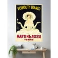 thumbnail image 1 of Vermouth Bianco - Martini Rossi - Vintage Art Poster Wall Art, Modern Wall Decor For Living Room Bedroom, 8x12 UNFRAMED, 1 of 3