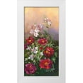 thumbnail image 1 of Vernageau, Sylvie 11x18 White Modern Wood Framed Museum Art Print Titled - Pivoines rouges et laurier, 1 of 4