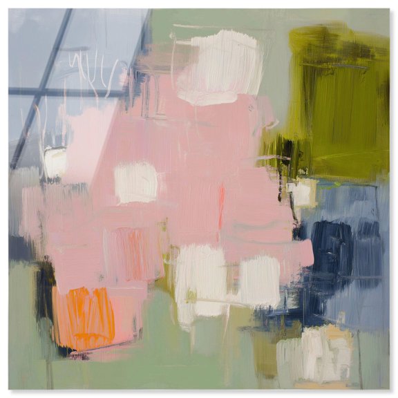 Vernal Equinox II Acrylic Print Green Abstract Art by Art Remedy, Ready to Hang, 20 x 20