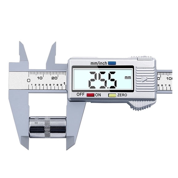 Vernier Caliper 0-150mm 6 Inch Measuring Tool Plastic LCD Digital Electronic Carbon Fiber Ruler Gauge Micrometer ,Easy to Use