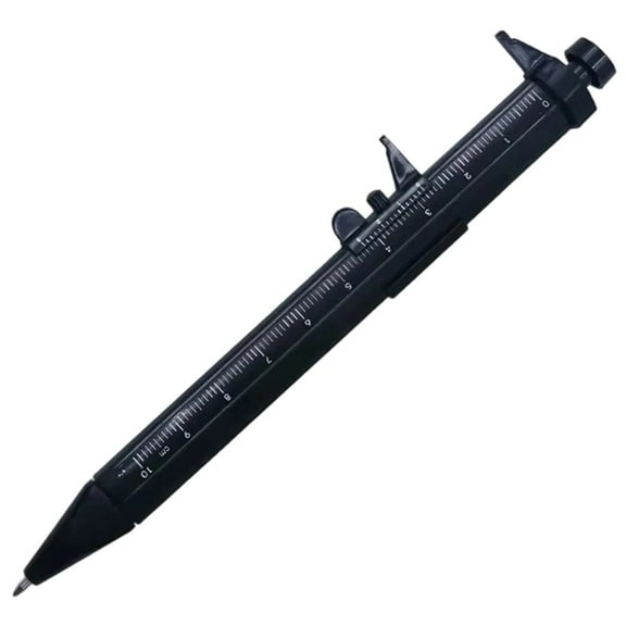 Vernier Caliper Pen Ball-Point 0.5mm Ballpoint Multifunction Measuring Ruler Pen Gel Ink Vernier Caliper Roller Ball Pen