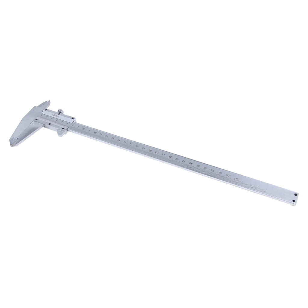 Vernier Caliper Stainless Steel Vernier Caliper Metric Outer Depth Step-300mm,