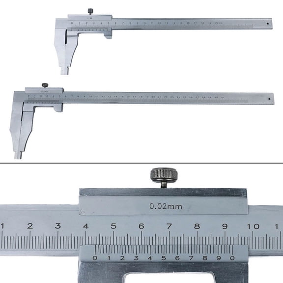 Vernier Caliper Steel Vernier Caliper Gauge Micrometer Metric Measuring Tools 200Mm Fangkenuo
