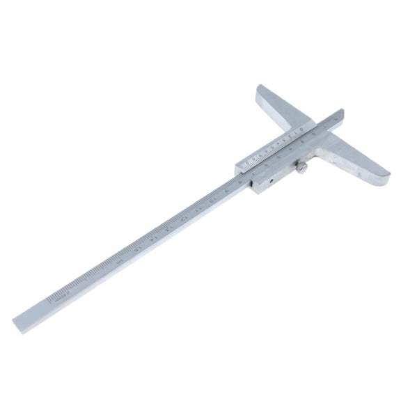 Vernier Depth , Caliper Type, /200/300mm Range, +/mm Accuracy, With Fine Adjustment Feature, 5 Sizes to Choose from 0-150mm
