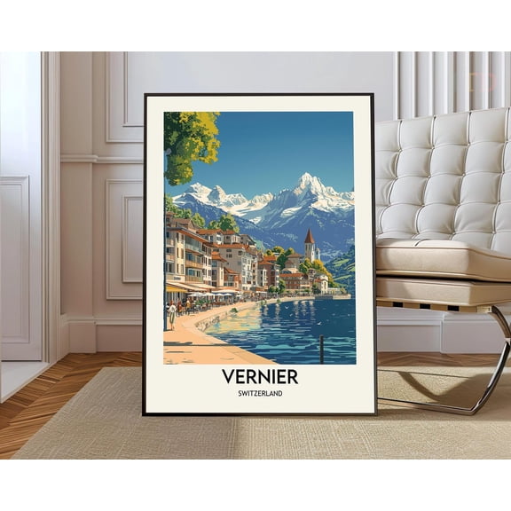 Vernier Geneva Switzerland Poster, Unframed Paper Poster 8x10in