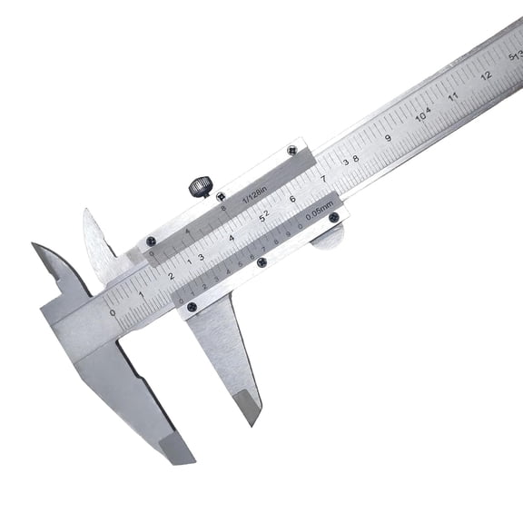 Vernier Scale Metric and Inch Measurements Stainless Steel Construction Micrometer Calipers Measuring Tool 6 '' Non Digital