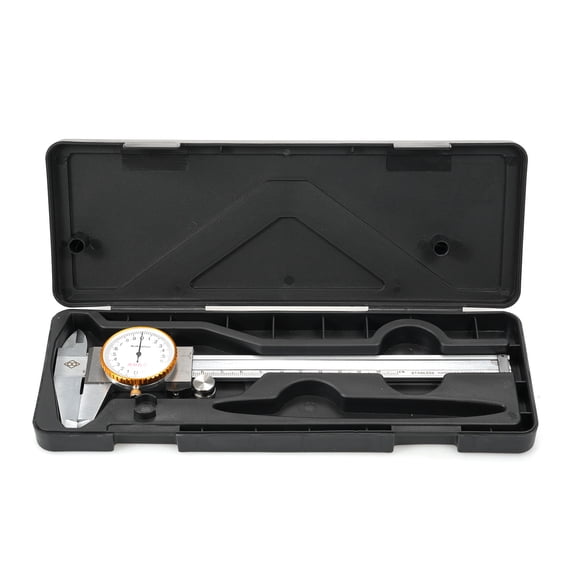 Vernier caliper,Steel Vernier Precision Stainless Caliper Dial Calipers Vernier Caliper 0.02mm Tool Calipers Precision 0-150mm 0.02mm Precision Dial Tool Steel Dial Vernier 0.02mm Dial Caliper