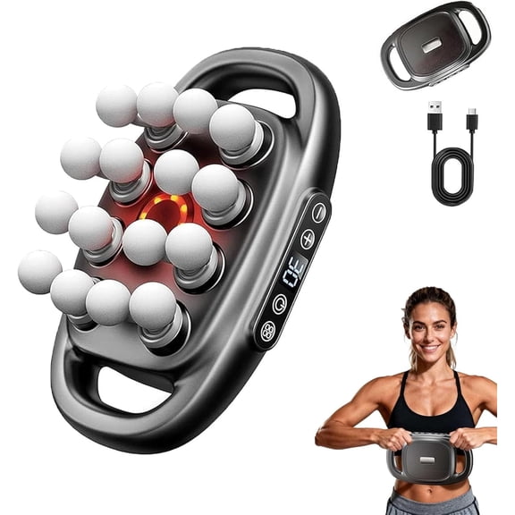 Verniqo Massager, Husband 2.0 Massage, Verniqohealth 16 Head Massages Gun, 30 Intensity Levels & 3 Smart Modes (#16 Ball)