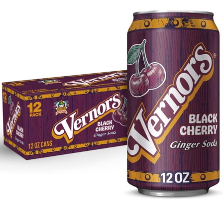 Vernor's Black Cherry Ginger Ale, 12 pack, 12 oz