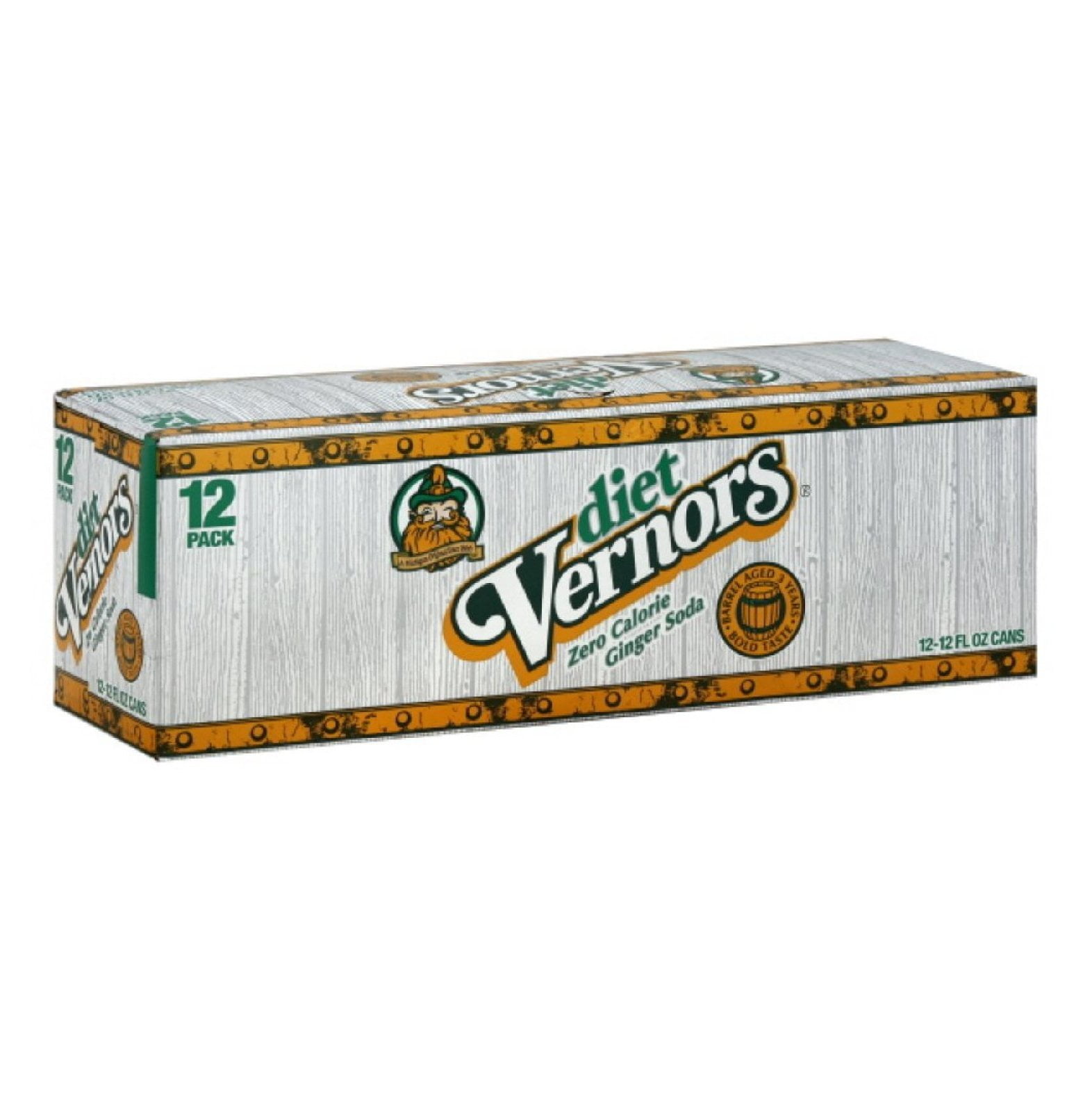 Vernor's Ginger Ale Diet, 12-Ounce (Pack of 2)