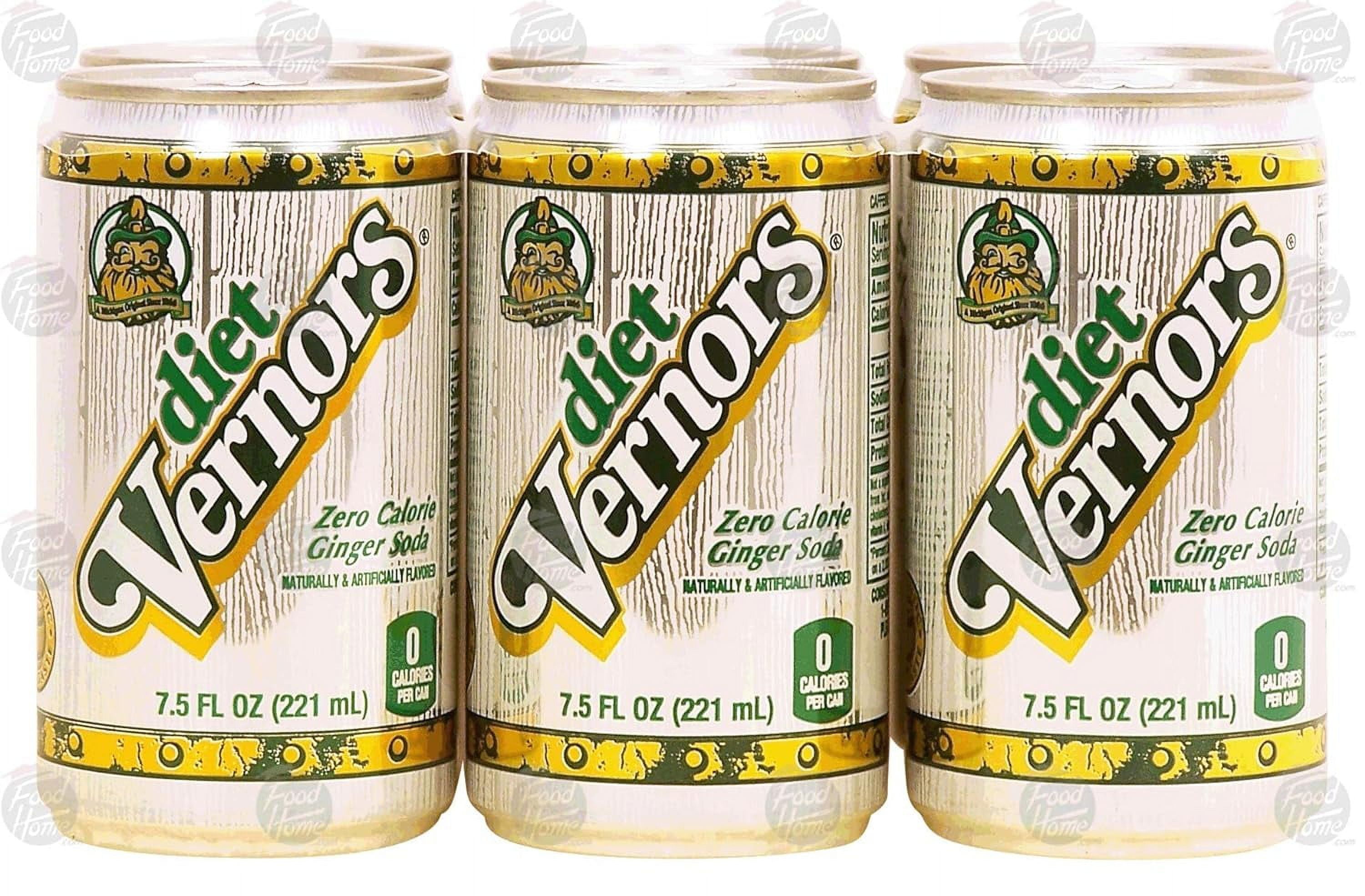 Vernors Diet Ginger Ale, 12 Ounce (24 Cans)