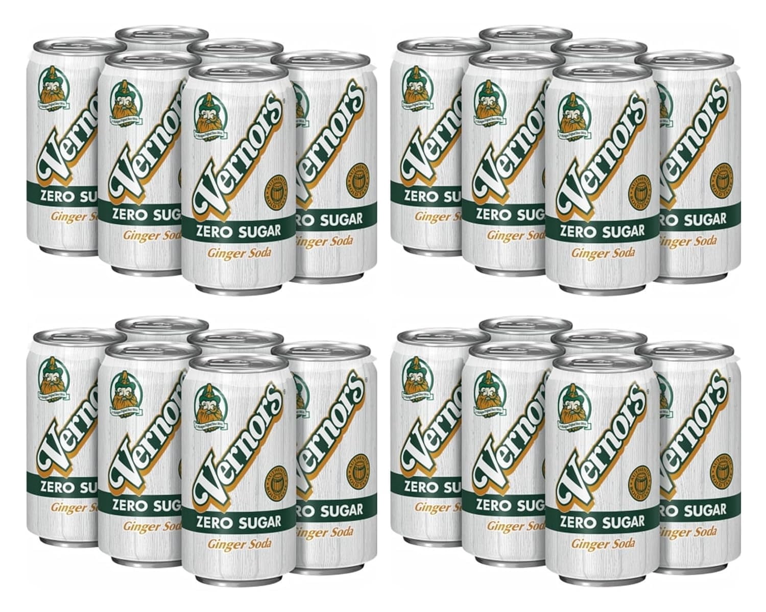 Vernors Diet Ginger Ale, 12 Ounce (24 Cans)