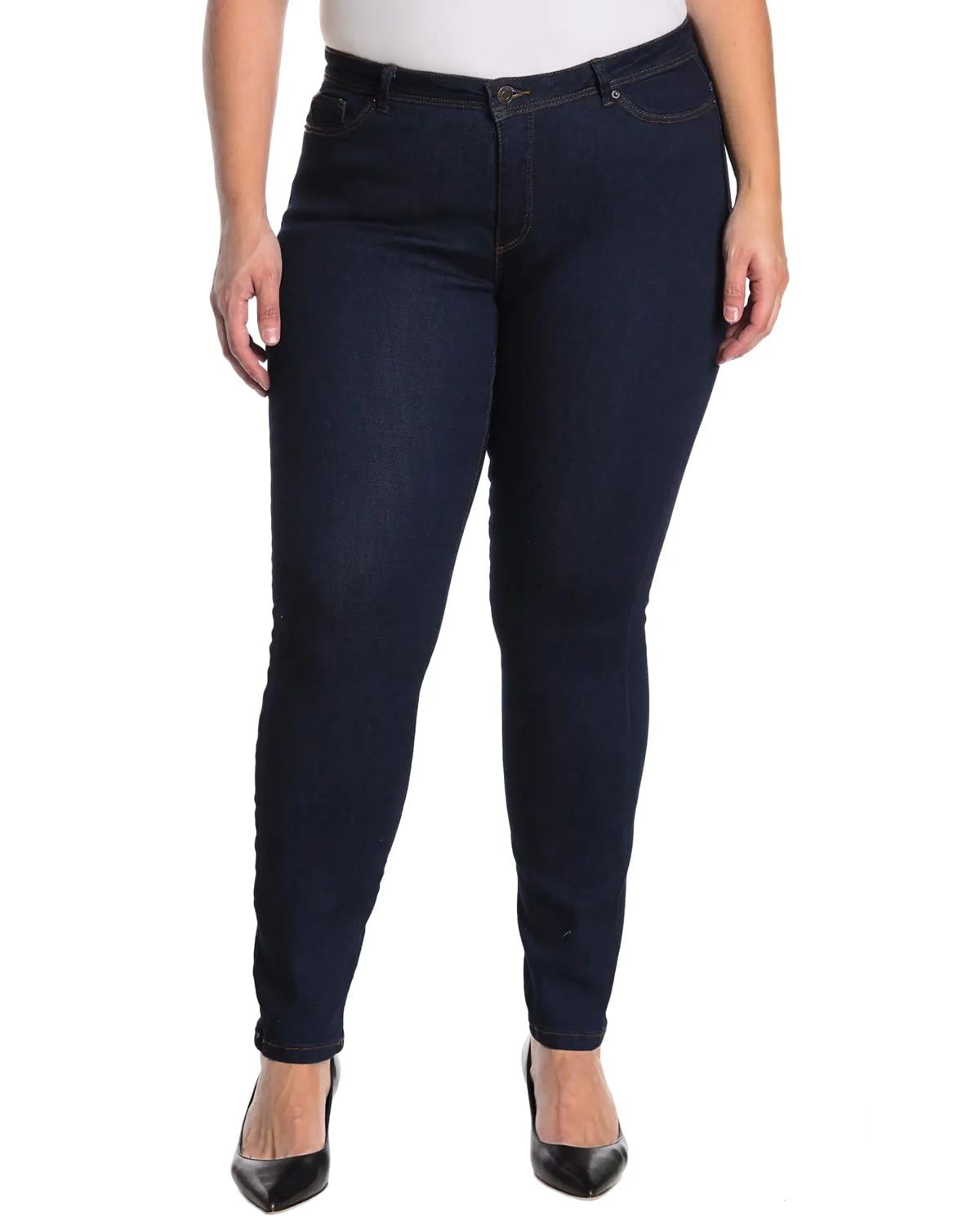Moda Womens Manya Slim Fit Jeans 16 Dark Blue EU 48 - Walmart.com