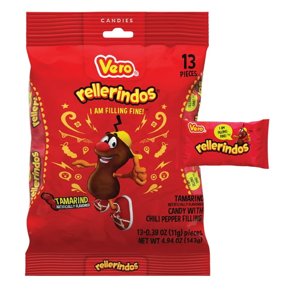 Vero Rellerindos 13 ct Bag, 0.39 oz Tamarind Flavored Hard Candy