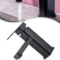 Verolina Bathroom Counter Basin Square Base Faucet Black Hot and Cold