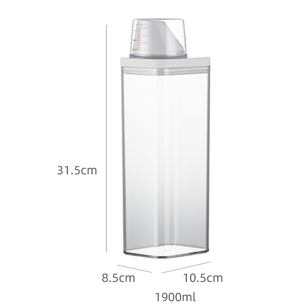 Verolina Plastic Laundry Washing Up Powder Container Soap Detergents