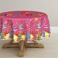thumbnail image 1 of Verolix Birthday Party Round Tablecloth 60 Inch, Celebration Table Cover with Gift and Balloon Pattern, 1 of 5