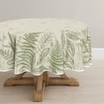 thumbnail image 1 of Verolix Botanical Fern Round Tablecloth 60 Inch, Green Leaf Table Cover for Dining Table Decoration, 1 of 5