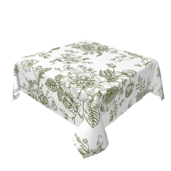 Verolix Checkered Tablecloth 60 x 60 Inch Square, Colorful Plaid Table Cover, Waterproof Washable Wrinkle Resistant Polyester Fabric for Kitchen Dining Indoor Outdoor Use