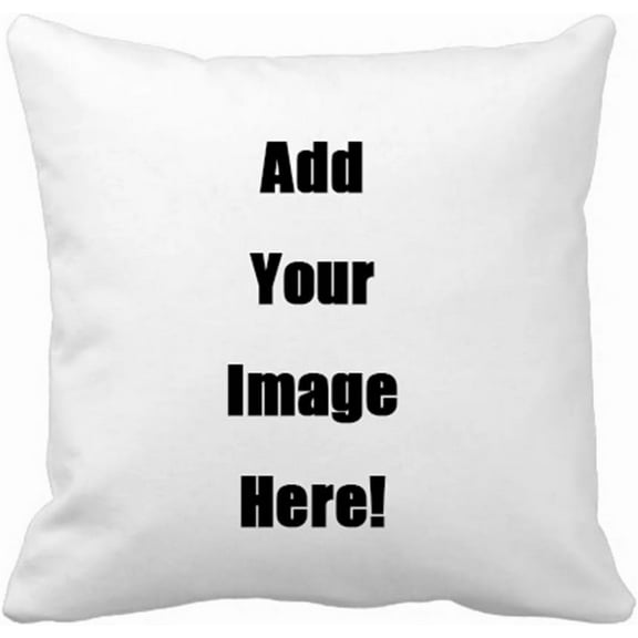 Verolix Custom Photo Pillow Cover 18 x 18 Inch, Personalized Image Text Throw Pillowcase, Polyester Decorative Cushion Cover for Home Sofa Gift