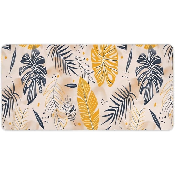 Verolix Large Mouse Pad 24 x 12 Inch, Boho Palm Leaf Desk Mat, Waterproof Jiajibu Surface with Non-Slip Rubber Base, Extended Keyboard Mouse Pad for Office Home Workspace
