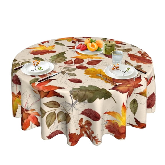 Verolix St Patrick’s Day Round Tablecloth 60 Inch, Green Clover Holiday Table Cover for Dining Table Kitchen Party Decor