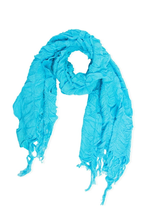 Adult Women's Romantic Ruffles Fringed Scarf