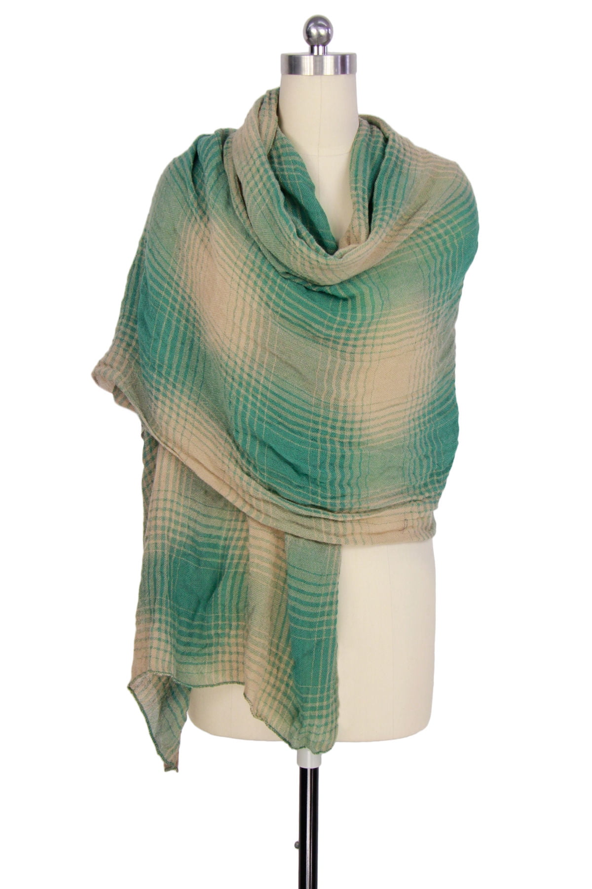 Veroma Two Toned Plaid Scarf