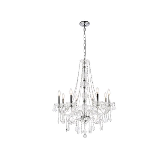 Verona 8 light Chrome Chandelier - V7858D28C/RC