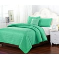 thumbnail image 1 of Verona Collection - Beautiful Solid Embroidery Design 4 Piece King Bedspread Coverlet Set (King/Calking, Sage), 1 of 1