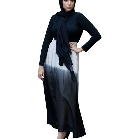 Verona Collection Womens Elena Maxi Skirt, Black, Small