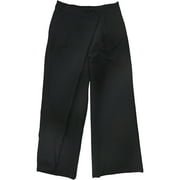 Verona Collection Womens Giovanna Casual Trouser Pants, Black, X-Small