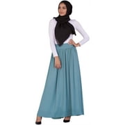 Verona Collection Womens High-Waist Maxi Skirt, Green, X-Small