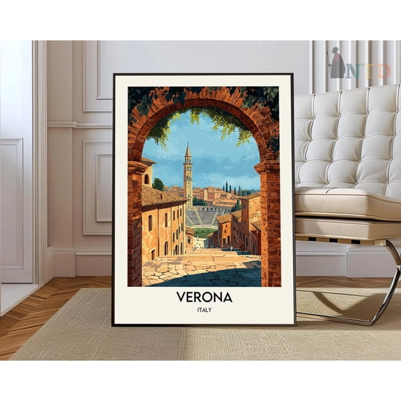 Verona Italy Historic City Poster Unframed Paper Print