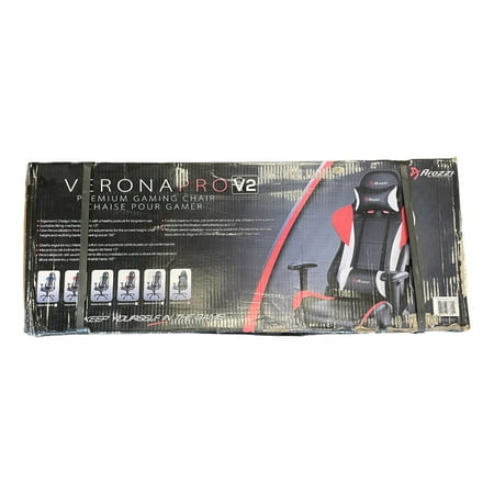 Arozzi - Verona Professional V2 Ergonomic Gaming Chair - Black - Carbon Black Accents
