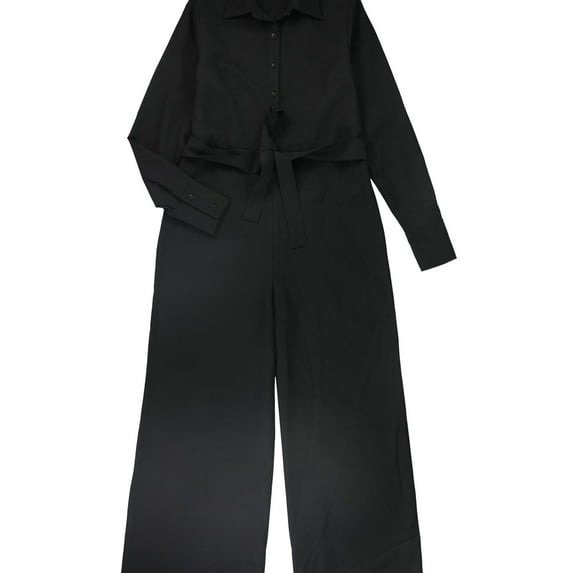 Verona Womens Wide Leg Jumpsuit, Black, X-Large