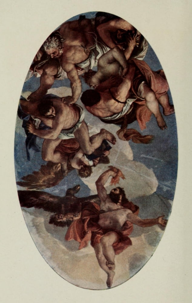 Veronese 1912 Jupiter destroying the Vices Canvas Art - Paolo Veronese (24 x 36)