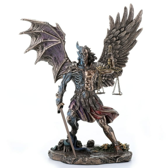 Veronese Design 10 1/4" Judgement of The Nephilim Resin Statue Antique Bronze Finish