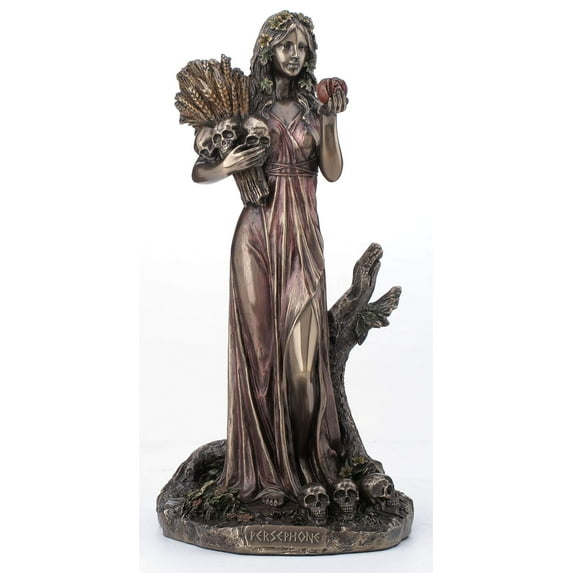 Veronese Design 10.25 Inch Persephone Greek Goddess of Vegetation and The Underworld Antique Bronze Finish Statue