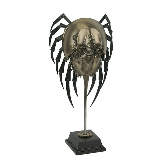 Veronese Design 11 5/8" Steampunk Horseshoe Crab with Display Stand