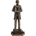 Veronese Design 12" Tall Nikola Tesla Holding a Model of Wardenclyffe