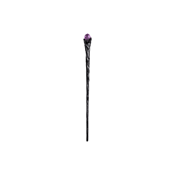 Veronese Design 14 Inch Amethyst Meteoric Spire Magic Wand Resin Collectible Wizard Prop