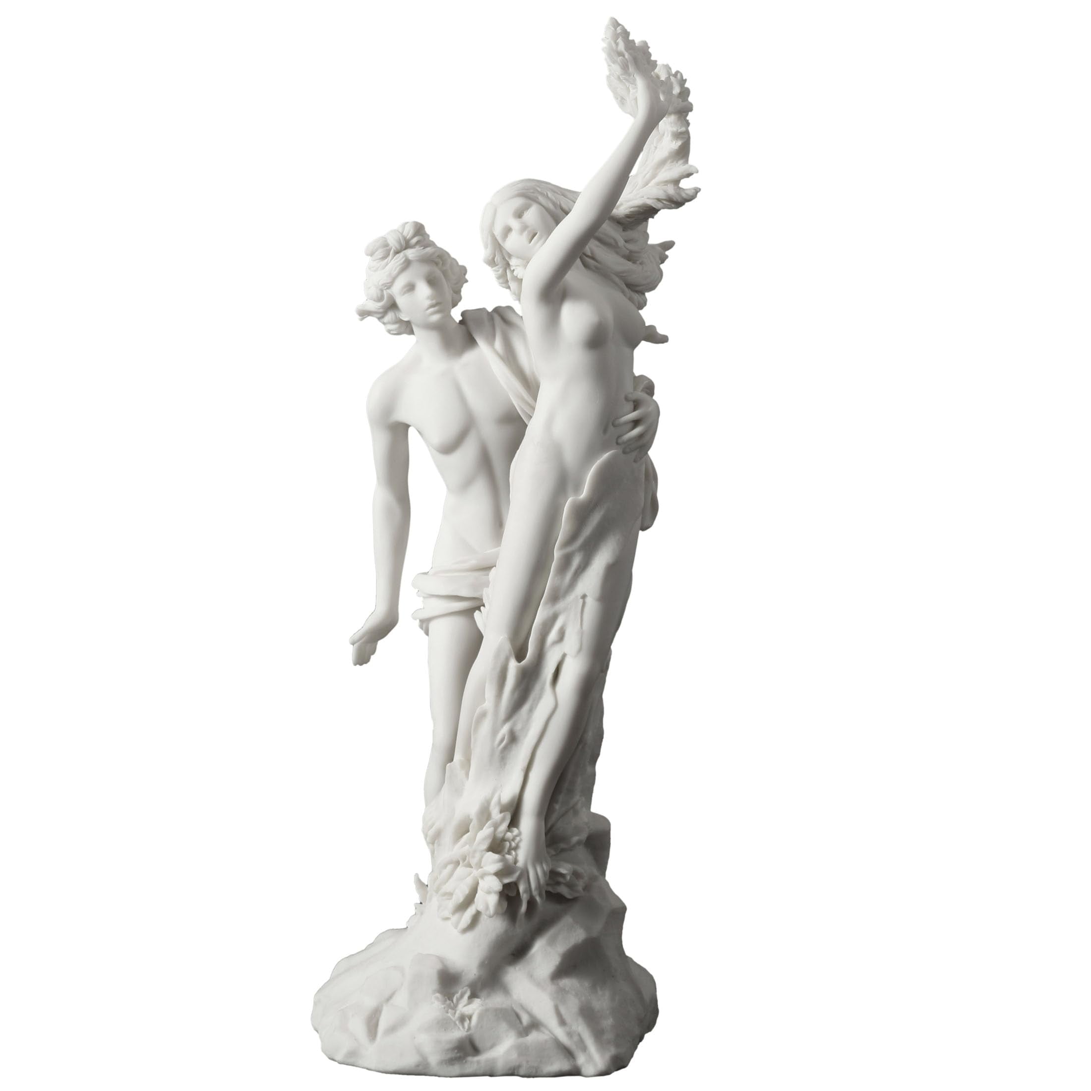 Veronese Design Apollo And Daphne Greek Sculpture - 14 Inch Tall, Resin With Marble White Finish 1 thumbnail image